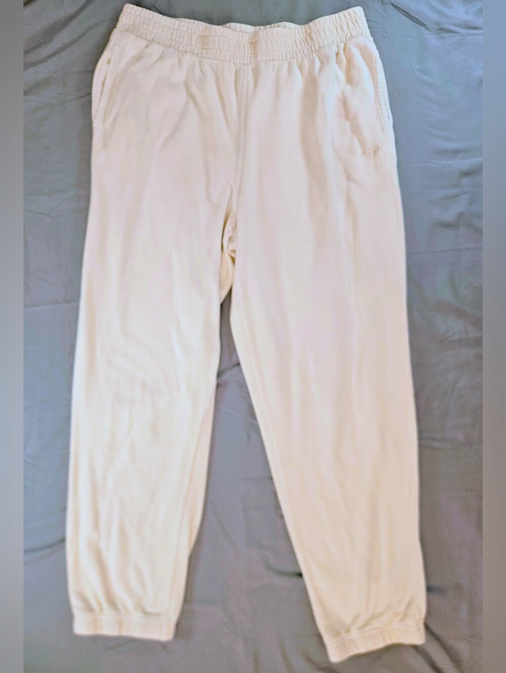 Roxy Womens Cream Elastic Waist & Cuff Bottom Pull On Sweatpants Size XL